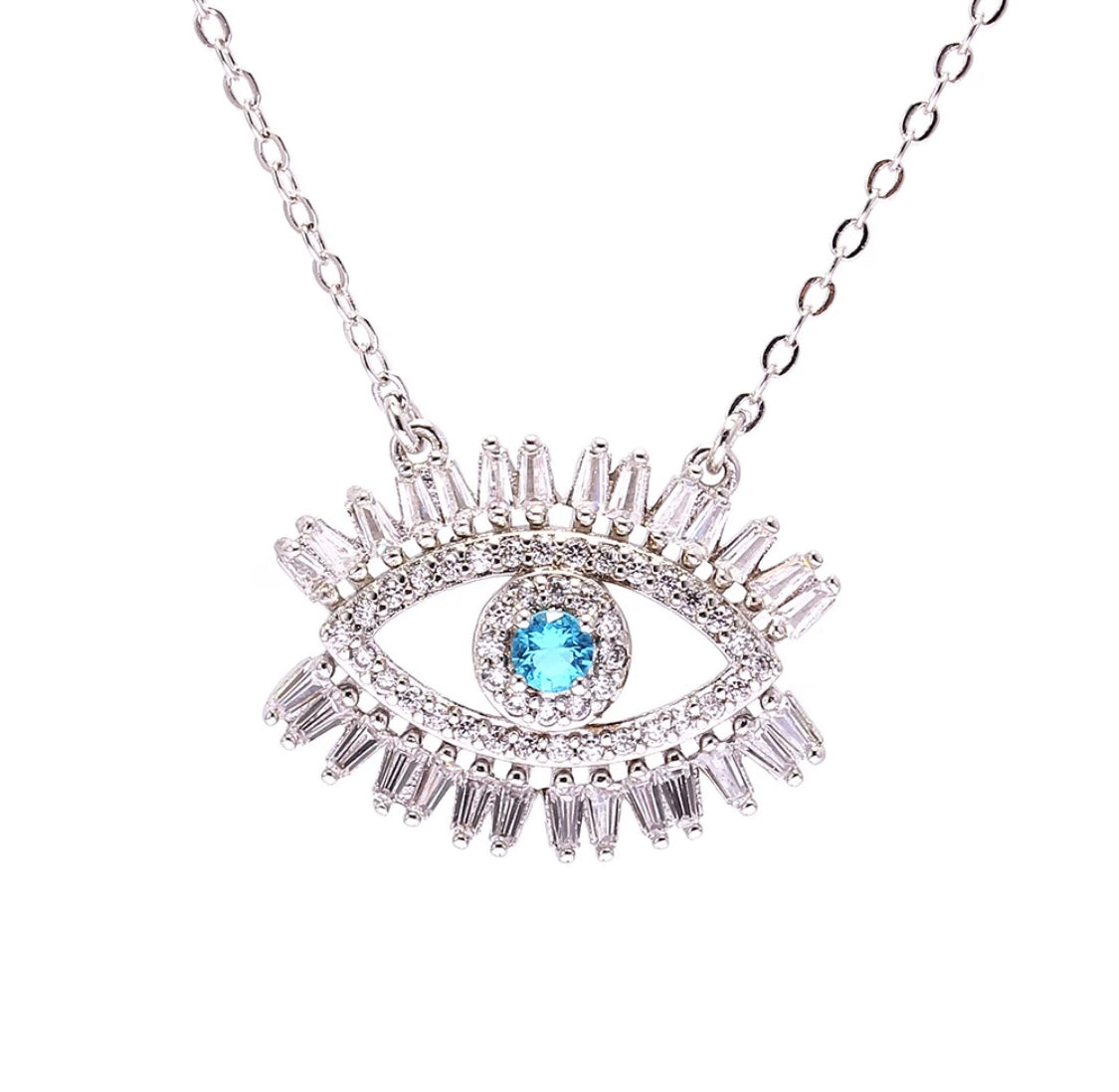 Fearless Crown Evil Eye Necklace