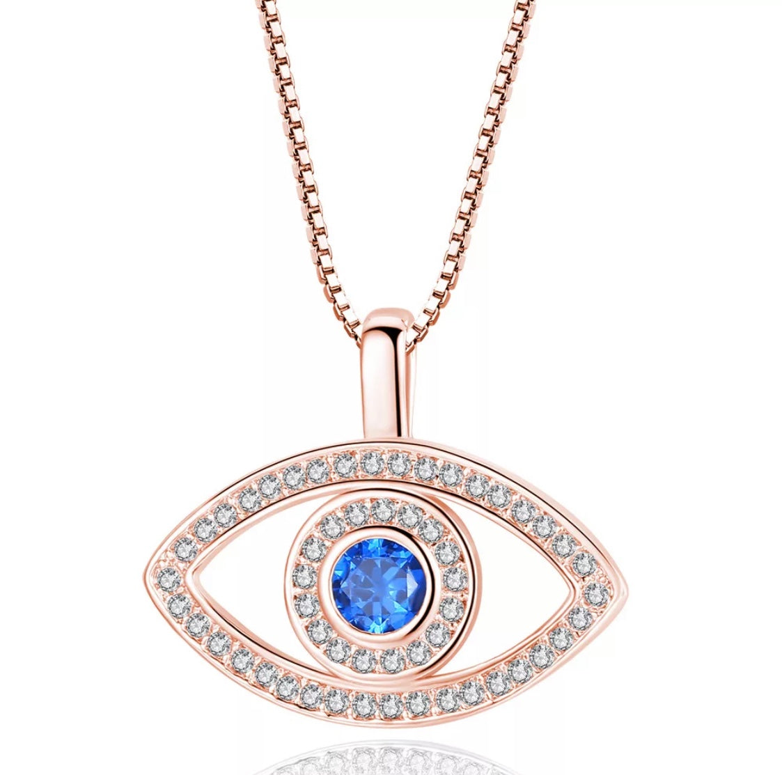 Evil Eye Stainless Steel Necklace