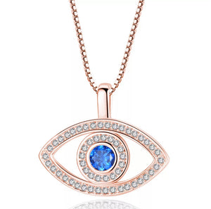 Evil Eye Stainless Steel Necklace