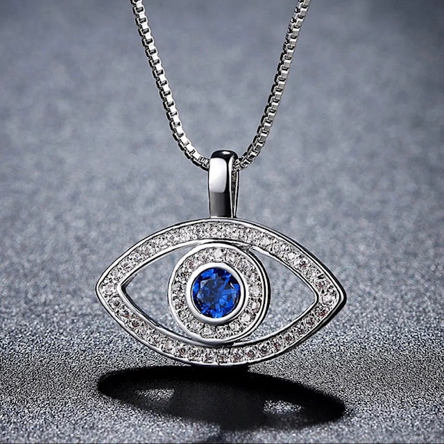 Evil Eye Stainless Steel Necklace